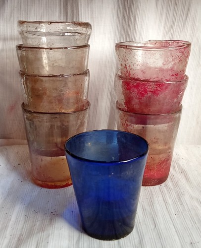 Ancien lumignon verre - 8,