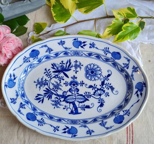 Ancien grand plat ovale - ancien,
