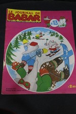 livre revue LE JOURNAL DE BABAR n° 13 1970
