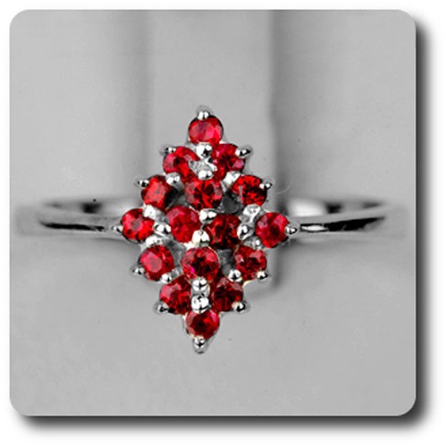 Bague rubis argent - argent, +
