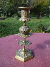 Ancien bougeoir candlestick bronze doré style renaissance époque XIX éme siècle