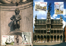 4073/6+ FDC   2  CARTES   1er JOUR        BRUXELLES.