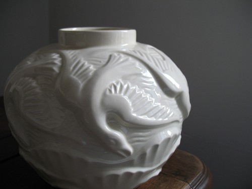 Vase art déco faïence - vase,