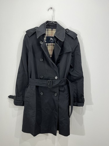 Trench noir burberry femme - trench,