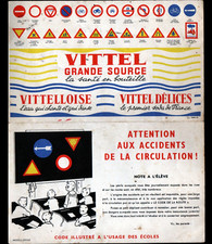 VITTEL (88) EAUX DE SOURCES VITTELLOISE & VITTEL Soda / TRACT Sécurité Routière