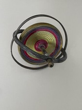 ANCIEN JOUET EN METAL GYROSCOPE TOUPIE ANCIENNE VINTAGE COLLECTION JOUET