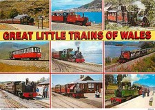 Carte postale trains - carte,