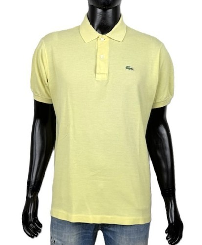 Polo homme jaune pastel