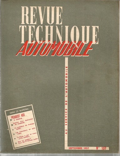 Revue technique automobile 137 - automobile,
