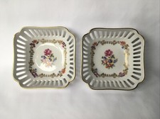 Paire de COUPELLES en PORCELAINE AJOURÉE Allemande PM Made In GDR Gout Dresden