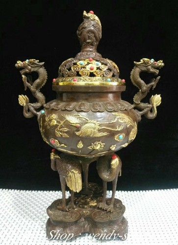 Old china bronze gild - gild, gem