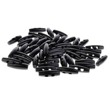 50pcs Boutons En Bois Boucles