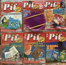 Pif Gadget. Lot De 6 Magazines Pif Gadget Avec Gadget + Blister.