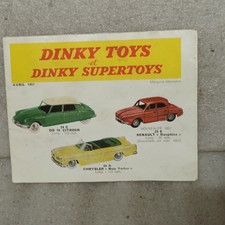 DINKY TOYS FRANCE CATALOGUE 1957 EDITION ORIGINALE COMPLETE ET EN TRES BON ETAT