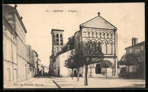 Cpa jarnac église - cpa, l´Église