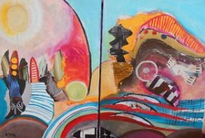 Tableau peinture acrylique sur