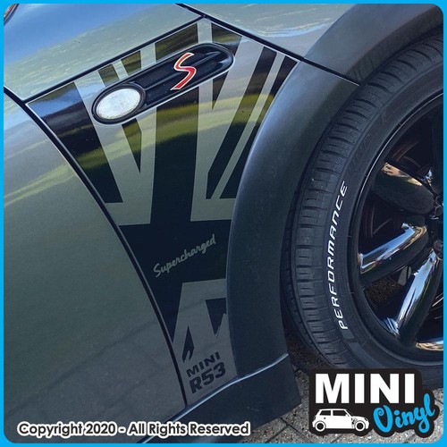 Mini wing panel sticker union - mini,