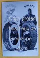 PNEU GOODRICH FLANC BLANC FLANC NOIR femme voilée pub photo repro 