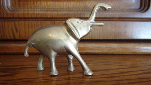 Petit elephant bronze - elephant,