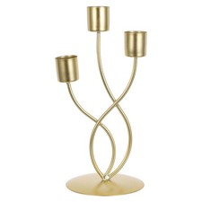  Candélabre de mariage : Porte-bougies à trois têtes - Bougeoir en fer forgé -