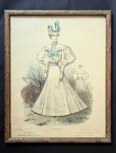 Gravure xixème encadrée sous - gravure,