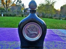 Carafe ancienne étain verre Hermine Old pewter glass decanter Hermine