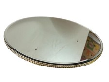 ANCIEN MIROIR ROND STRASS ET