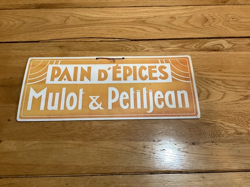 Plaque publicitaire carton