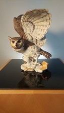 Franklin MINT Hibou céramique,signé 1988