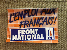Affiche FN FRONT NATIONAL LE