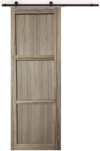 Porte coulissante bois frake - frake, 3