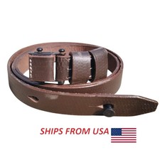 Écharpe en cuir marron