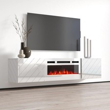 Roxy Meuble TV avec cheminée