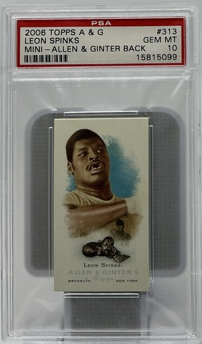 Leon spinks psa 2006 topps - psa, 10-