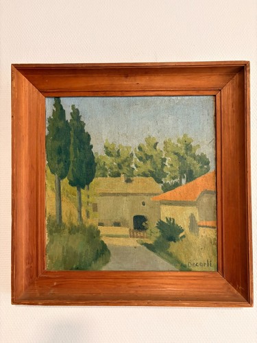 Ancien tableau peinture huile - tableau,