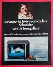 Publicité de presse: Téléviseur Couleur CALAO de SCHNEIDER
