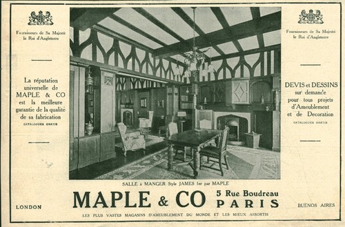 Publicité ancienne maple co - maple,