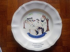 Assiette publicitaire ASSURANCES DOSSMANN HOLTZHEIM ALSACE Hans im Schnokeloch