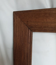 Cadre en chêne massif de la fin du XIXe siècle - feuillure 52,5 x 40,1 cm