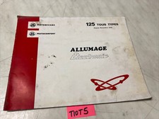 Motobécane Motoconfort 125 125S 125L manuel technique allumage electronique HE