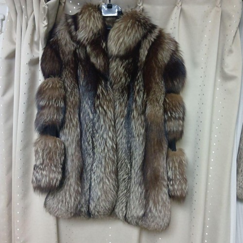Manteau semi long renard