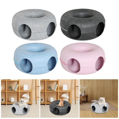 Lit tunnel pour chat coussin - tunnel,