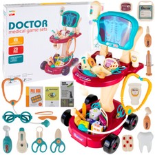MalPlay Voiture Médecin Petit Docteur Médecin Jouet Set Chariot 29 Pcs Jeux d...