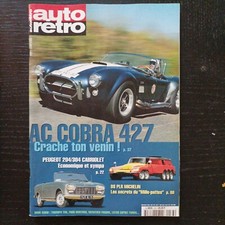 AUTO RETRO 233 PEUGEOT 204 304 CABRIOLET OPEL COMMODORE GS/E 1977 AC COBRA 427