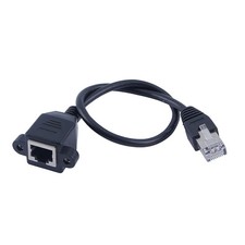 Câble d'extension réseau RJ45 Lan Ethernet panneau à monture mâle femelle 20 ...
