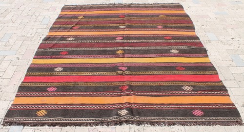 Tapis turc taille 5x7 - , tissé