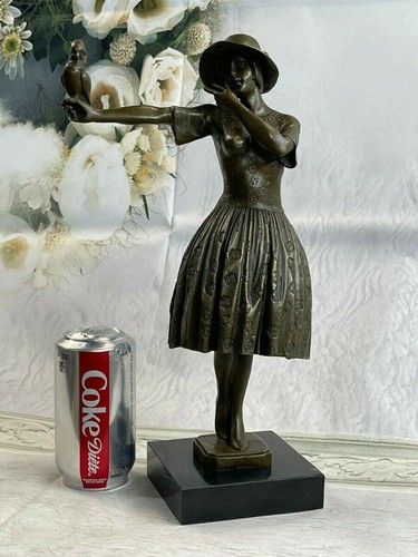 Art nouveau bronze massif - bronze,