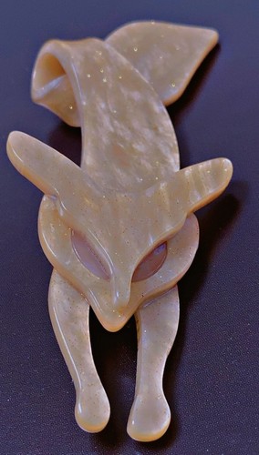 Bijou ancien broche renard - ancien,