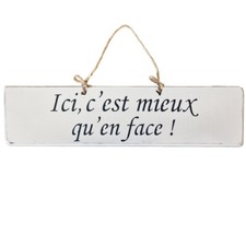 Plaque décorative en bois