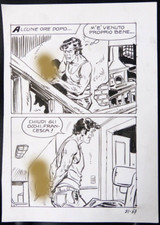 Stelio FENZO planche originale érotique pour Elvifrance dessin style Hugo PRATT